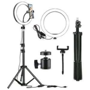 Aro de Luz LED 26cm para Chile – ChickShop. Aro de luz LED de 26 cm con trípode de 2.1 metros ChickShop Chile.