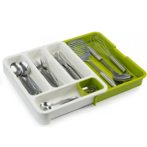 Organizador Cubiertos Doble para Chile – ChickShop. Organizador de cubiertos doble compartimento para cocina ChickShop Chile.