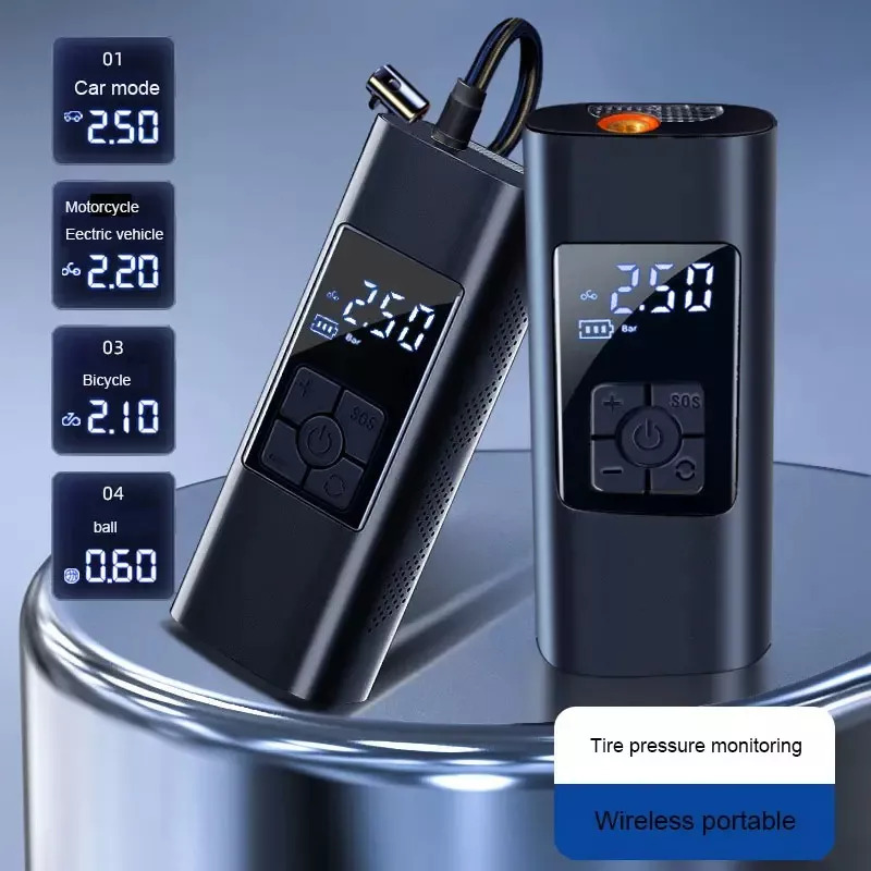 Compresor inflador de neumáticos portátil ChickShop Chile.