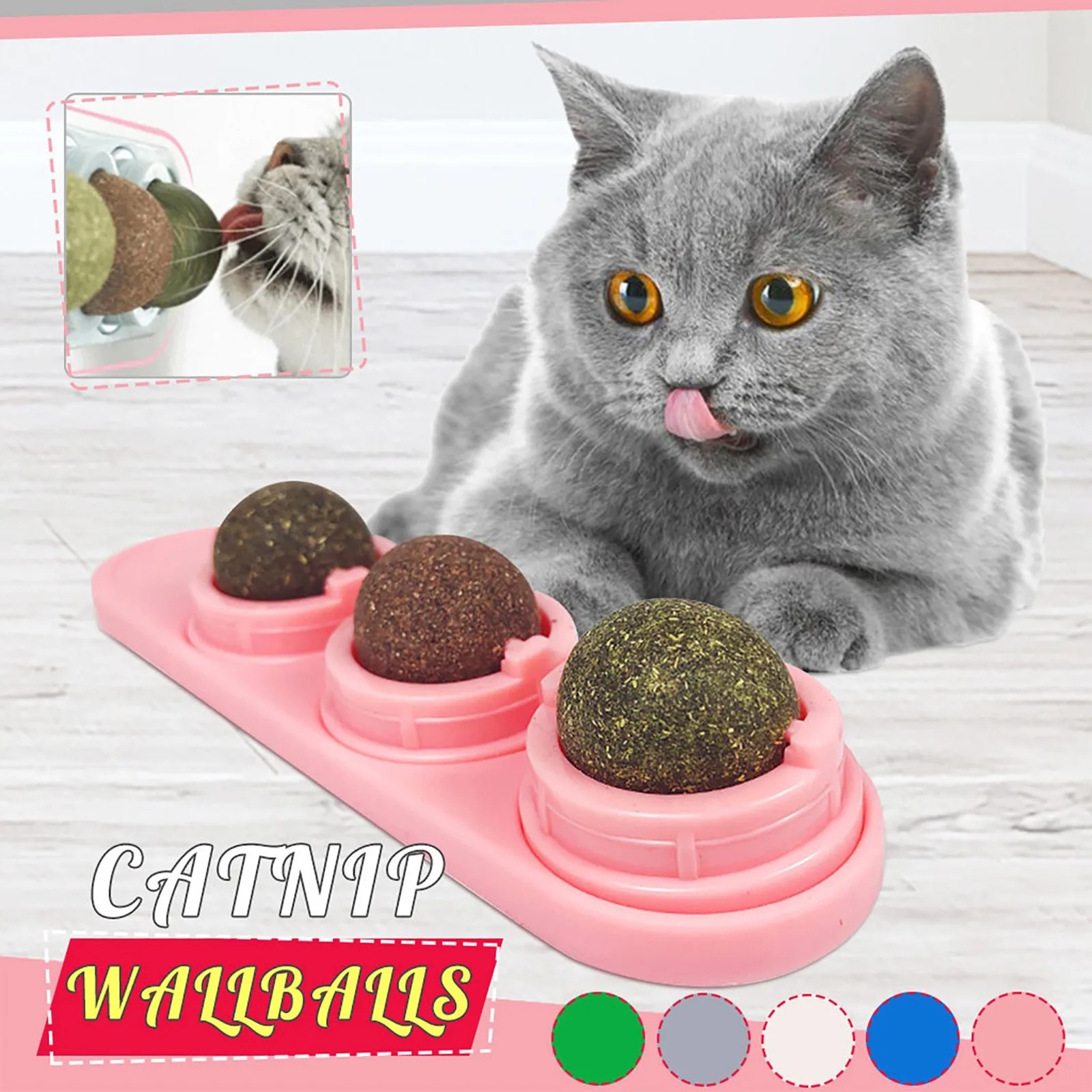 Juguete giratorio para gatos con catnip ChickShop Chile.
